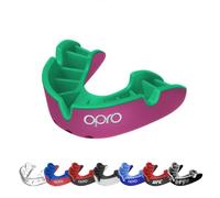 OPRO Protège-dents Niveau Argent - Ajustement Essentiel - Boxe, MMA, Rugby, Hockey - Adultes et Enfants - Facile à Mouler Soi-Même - Garantie Dentaire Incluse