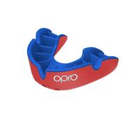 OPRO Protège-dents Silver Level pour adultes et jeunes avec étui, bouclier de gomme avec technologie révolutionnaire pour le hockey, le rugby, la boxe et sports de contact (Rouge, adulte)