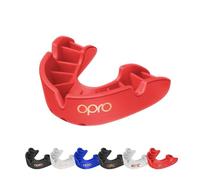 OPRO Protège-dents Niveau Bronze - Ajustement Essentiel - Boxe, MMA, Rugby, Hockey - Adultes et Enfants - Facile à Mouler Soi-Même - Garantie Dentaire Incluse