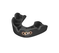 OPRO Bronze Level Protège-dents sport pour adultes et jeunes avec étui, bouclier de gomme pour hockey, crosse, rugby, MMA, boxe et autres sports de contact et de combat (Rouge, les jeunes)