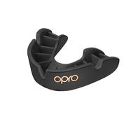 OPRO Bronze Level Protège-dents sport pour adultes et jeunes avec étui, bouclier de gomme pour hockey, crosse, rugby, MMA, boxe et autres sports de contact et de combat (Noir, adulte)