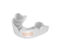 OPRO Bronze Level Protège-dents sport pour adultes et jeunes avec étui, bouclier de gomme pour hockey, crosse, rugby, MMA, boxe et autres sports de contact et de combat (Blanc, les jeunes)