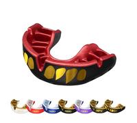 OPRO Protège-dents Niveau Or - Ajustement Premium - Boxe, MMA, Rugby, Hockey - Adultes et Enfants - Facile à Mouler Soi-Même - Garantie Dentaire Incluse