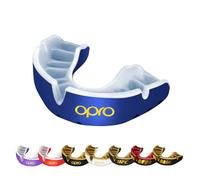 OPRO Protège-dents Niveau Or - Ajustement Premium - Boxe, MMA, Rugby, Hockey - Adultes et Enfants - Facile à Mouler Soi-Même - Garantie Dentaire Incluse