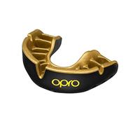 OPRO Protège-dents Gold Level Protège-dents pour adultes et juniors, doté d'une technologie révolutionnaire d'ajustement pour la boxe, la rugby, le hockey, la crosse (Noir, adulte)