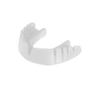 OPRO Snap-Fit Protège-dents de sport pour adultes et jeunes - Protection des gencives pour le hockey, la crosse, le rugby, la boxe et autres sports de contact et de combat (Blanc, les jeunes)