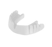 OPRO Snap-Fit Protège-dents de sport pour adultes et jeunes - Protection des gencives pour le hockey, la crosse, le rugby, la boxe et autres sports de contact et de combat (Blanc, adulte)