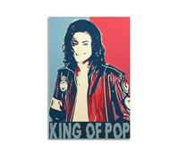 OPRTUFB Michael Jackson King of Pop Po Poster décoratif sur toile pour chambre à coucher 60 x 90 cm