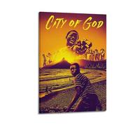 OPRTUFB Poster de film Cité de Dieu - Peinture sur toile - Impression d'art moderne pour chambre à coucher - 20 x 30 cm