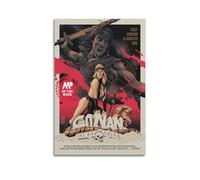 OPRTUFB Poster décoratif sur toile de film Conan le Barbare - Poster mural moderne pour chambre à coucher - 50 x 75 cm