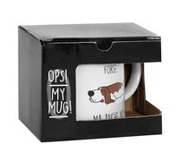 OPS - Tasse Chien, Tasse Personnalisée avec Impression et Phrase, Idée Cadeau Originale pour Noël, Anniversaire ou Autres Occasions, Emballage Cadeau Inclus, Capacité 325 ml, 12,5 x 8,2 x 9,7 cm