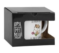 OPS - Tasse Hamster, Tasse Personnalisée avec Impression et Phrase, Idée Cadeau Originale pour Noël, Anniversaire ou Autres Occasions, Emballage Cadeau Inclus, Capacité 325 ml, 12,5 x 8,2 x 9,7 cm