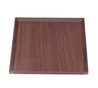 OPSDKVKS Plateau en bois de noyer noir, plateau de service carré, plateau de table basse décoratif de style chinois classique rétro rustique pour la vaisselle, les collations, le thé et la (M)