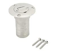 OPSDKVKS Remplisseur de Pont de Bateau Marin avec Capuchon sans clé, Remplissage de Pont de Bateau Poli Miroir en Acier Inoxydable, Remplissage de Pont pour Bateau, Yacht, Caravane, Acier (Eau)