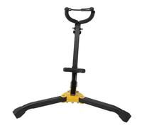 OPSDKVKS Support pliable pour saxophone, support réglable pour saxophone alto et ténor avec coussinets doux et verrouillage par chaîne, base de trépied en métal portable pour l’affichage en