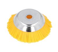 OPSDKVKS Tête de -Brosse à Roue en Nylon de 25 mm, Bordure en Fil d'acier au manganèse en Nylon de Haute dureté pour Jardin de Cour, Brosse de désherbage Durable avec Construction à