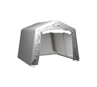 Tente de Rangement 370x370 cm Acier Gris Stockage Extérieur Jardin vidaXL