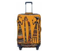 OPSREY Creative African Culture2 Housse de bagage élastique lavable pour valise de 53,3 à 81,3 cm, Noir , M