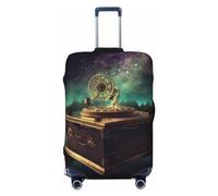 OPSREY Dream Music Box Housse de bagage élastique lavable pour valise de 53,3 à 81,3 cm, Noir , L