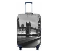 OPSREY Housse de bagage imprimée Chambres du Parlement Housse de Valise Housse élastique lavable pour valise de 53,3 à 81,3 cm, Noir , S