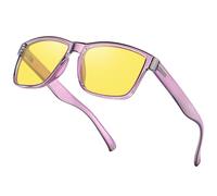 Opssaker Lunettes Conduite de Nuit Homme Femme Polarisés Anti éblouissement Verre Jaune Lunette Vision Nocturne