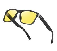 Opssaker Lunettes Conduite de Nuit Homme Femme Polarisés Anti éblouissement Verre Jaune Lunette Vision Nocturne