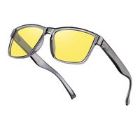 Opssaker Lunettes Conduite de Nuit Homme Femme Polarisés Anti éblouissement Verre Jaune Lunette Vision Nocturne