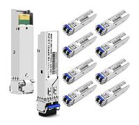 OPSTRAN Lot de 10 modules émetteur-récepteur SFP 1000BASE-LX/LH compatible avec Fortinet FN-TRAN-LX FG-TRAN-LX FR-TRAN-LX 1G SFP 1310 nm 10 km/20 km DDM Duplex LC SMF