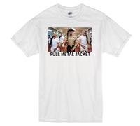 Opte Full Metal Jacket Stanley Kubrick Vietnam War Boot Camp 1987 Movie White T-Shirt WhiteXX-Large