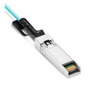 opteec® - 20M - Câble Fibre Optique Actif OM3 SFP+ à SFP+ AOC 10Gbit/s Renforcé - Rallonge/Jarretière Blindée - Compatible avec Freebox Ultra et Switch SFP 10G AOC - Garantie 10 Ans (Aqua, 20M)