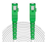 opteec® - Câble Fibre Optique Blindé - 25M - ORANGE/SFR/BOUYGUES/SOSH/RED by SFR - Rallonge/Jarretière - SC-APC à SC-APC Renforcé - Simplex Monomode - Garantie 10 Ans - Blanc (25M)