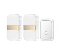 OPTEPYOE Sonnette de Bienvenue avec Flash LED intégré et 60 mélodies, idéale for Un Usage Domestique.(Glod 1B2R,US)