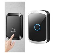 OPTEPYOE Sonnette de Bienvenue, étanche IP67, 60 chansons(Black)