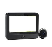 OPTEPYOE Sonnette vidéo avec écran de 4,3 Pouces, Mini Judas numérique, Sonnette à capteur(Door Camera)