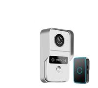 OPTEPYOE Sonnette vidéo HD 1080P, Compatible avec la Fonction interphone, incluant Un Module de déverrouillage de Serrure électronique et Une Alimentation RJ45 vers PoE.(KW02-Standard-Chime,EU)