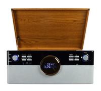 OPTEX Platine Vinyle Vintage Coffret en Bois 7 en 1 Bluetooth