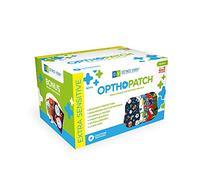 Opthopatch Cache-œil pour enfants - Série I - 90 + 10 bandages adhésifs en coton hypoallergénique sans latex pour amblyopie et strabisme - 3 tableaux de récompense définis