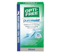 Opti-Free PureMoist Solution d'entretien pour lentilles, Paquet de voyage, 1x90 ml