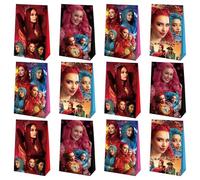 Optiacan Lot de 12 sacs à friandises sur le thème des descendants pour garçons et filles, décorations de fête pour enfants (12)