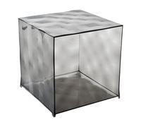 Kartell Optic, Cube de conteneur, Fumè, sans battant
