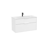 Optica unik 2 tiroirs et lavabo porcelaine 1000 mm blanc mat - ROCA A852454509