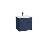 Optica unik 2 tiroirs et lavabo porcelaine 600 mm bleu acier mat - ROCA A852451551