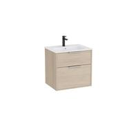 Optica unik 2 tiroirs et lavabo porcelaine 600 mm frêne clair - ROCA A852451541