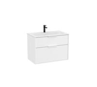 Optica unik 2 tiroirs et lavabo porcelaine 800 mm blanc mat - ROCA A852453509