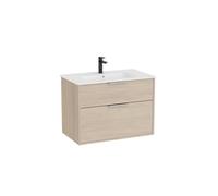 Optica unik 2 tiroirs et lavabo porcelaine 800 mm frêne clair - ROCA A852453541