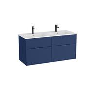 Optica unik 4 tiroirs et lavabo porcelaine 1200 mm bleu acier mat - ROCA A852455551