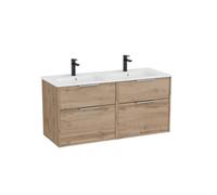 Optica unik 4 tiroirs et lavabo porcelaine 1200 mm noyer - ROCA A852455517