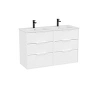 Optica unik 6 tiroirs et lavabo porcelaine 1200 mm blanc mat - ROCA A852458509