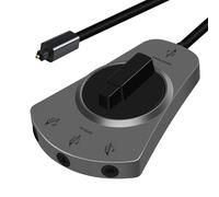 Optical Cable Splitter 1in to 3out Splitter Audio Cables Optical Splitter Manual Switches Adapter Cable Toslink Cable SPDIF Cables for TV,DVD,Soundbar (,1m)