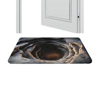 Optical Depth Rug, Anti Skid Mat Pad, 60x90cm Door Pad Visual Effect, Polyester Floor Cover Decor, Entryway Rug Category Easy Clean Use, Home Mat for Indoor Outdoor Areas Spaces Zones